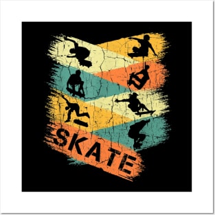 VIntage Retro Skateboarding Posters and Art